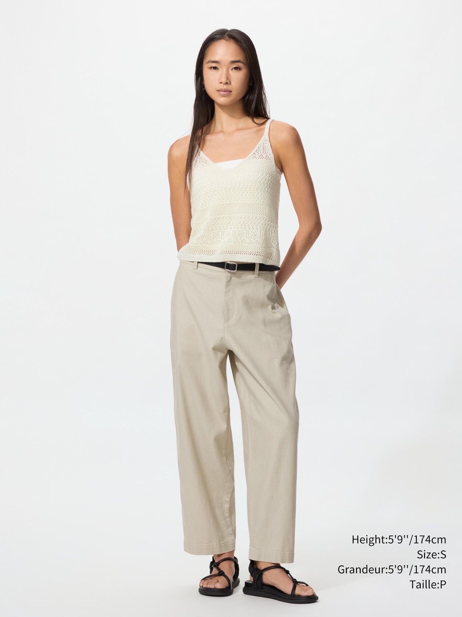 Women's Linen Cotton Tapered Pants | UNIQLO CA