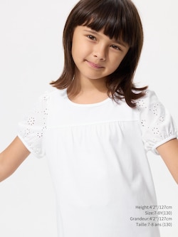 PUFF SLEEVE T-SHIRT | EMBROIDERED