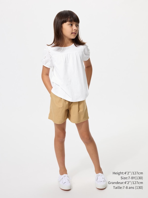 PUFF SLEEVE T-SHIRT | EMBROIDERED