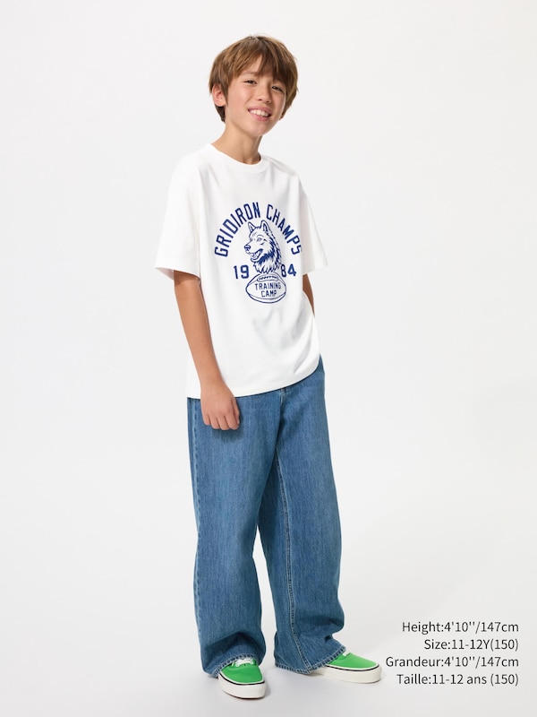 AIRism COTTON GRAPHIC CREW NECK T-SHIRT