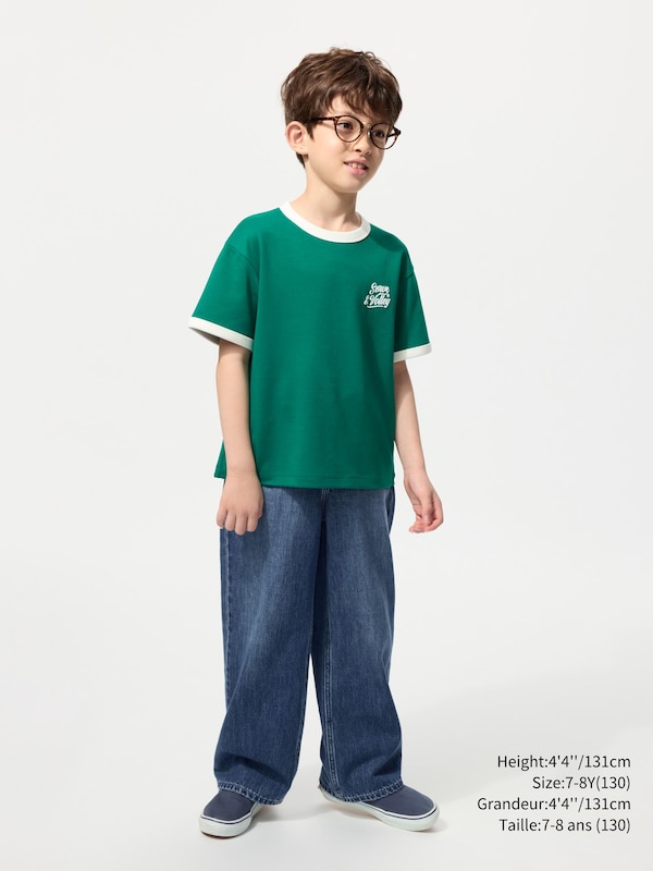 AIRism COTTON GRAPHIC CREW NECK T-SHIRT