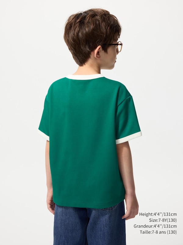 AIRism COTTON GRAPHIC CREW NECK T-SHIRT