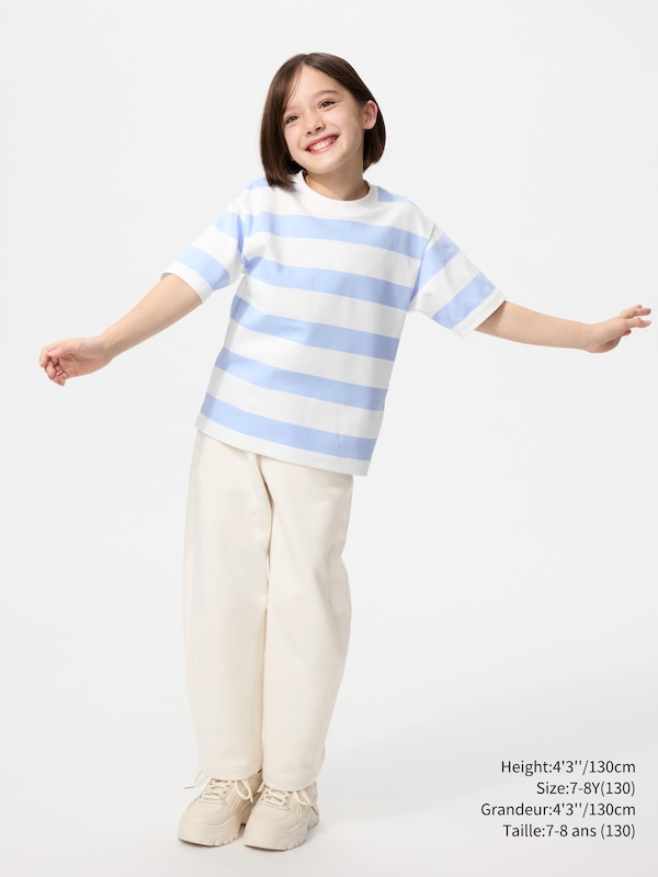 AIRism COTTON STRIPED CREW NECK T-SHIRT