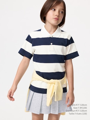 Dry Pique Striped Polo Shirt
