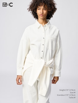 DENIM RELAXED SHIRT JACKET