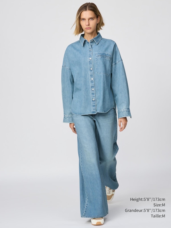 DENIM RELAXED SHIRT JACKET