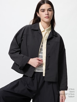 VESTE COURTE COL OUVERT