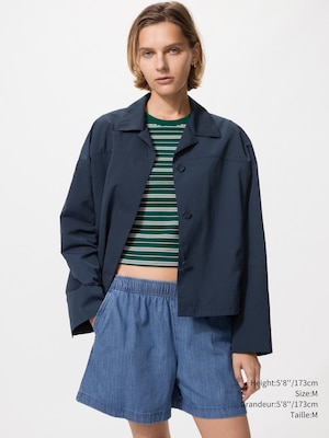 VESTE COURTE COL OUVERT