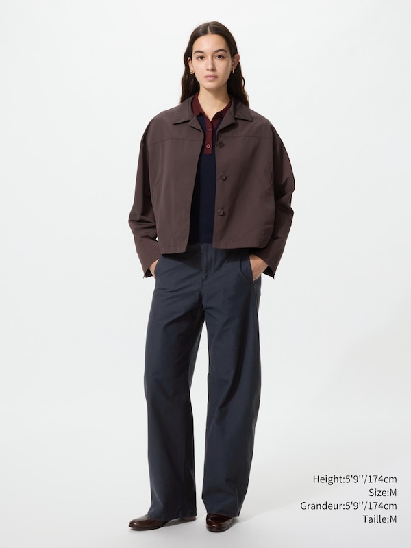 OPEN COLLAR SHORT JACKET