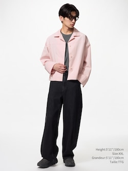 OPEN COLLAR SHORT JACKET