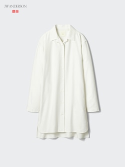 OPEN COLLAR OXFORD SHIRT DRESS