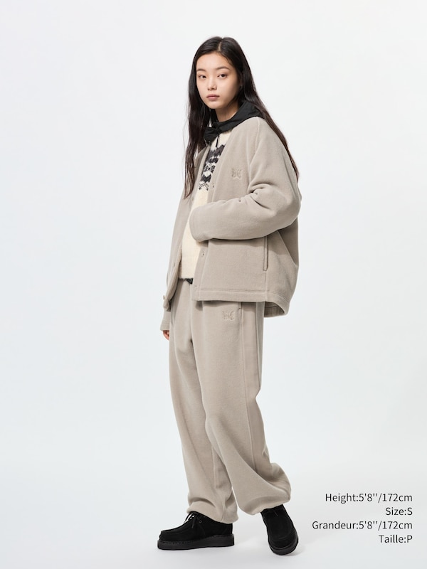 FLEECE WIDE PANTS