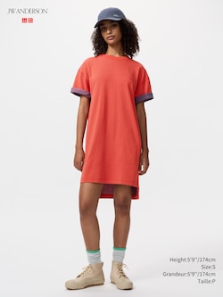 Oversized Bi-Colour T-Shirt Dress