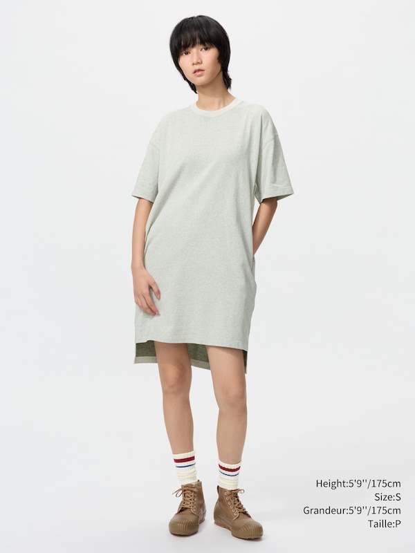 OVERSIZED BI-COLOUR T-SHIRT DRESS