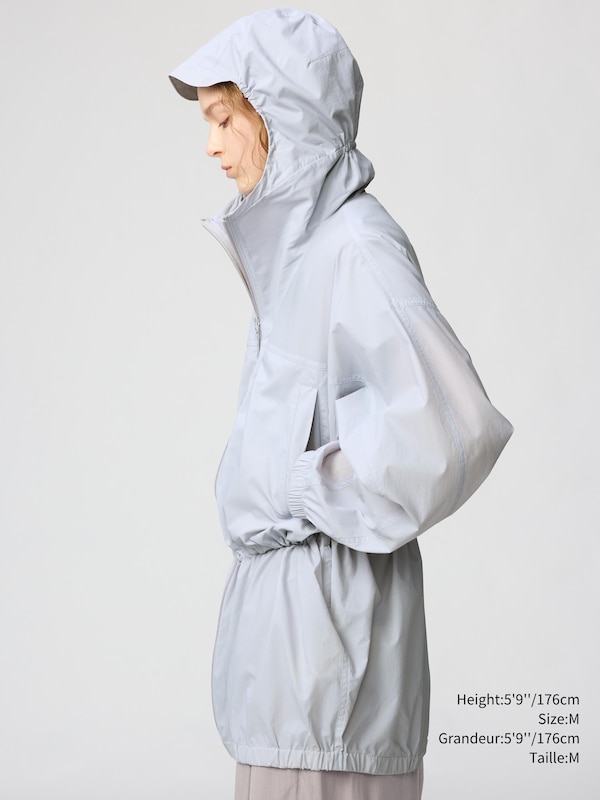 UV PROTECTION SHEER OVERSIZED PARKA