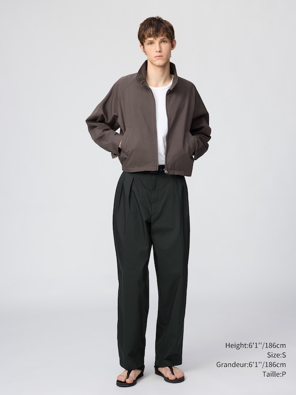 BLOUSON COURT EN MÉLANGE COTON