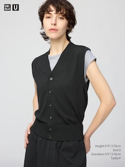 Washable Button Down Knitted Vest