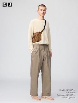 PANTALON AMPLE À PINCES