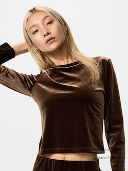 T-SHIRT EN VELOURS SOUPLE