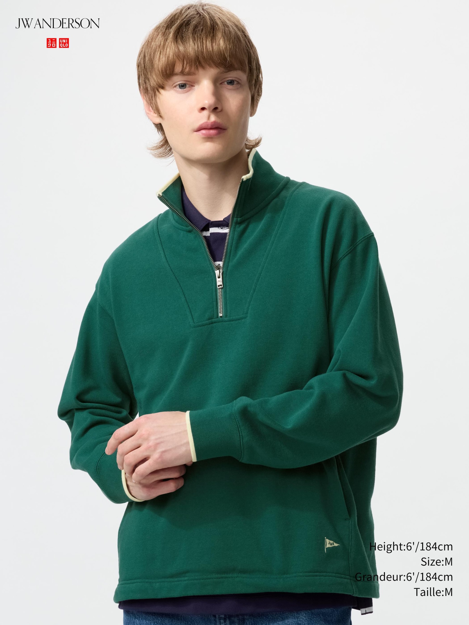 Men's Sweat Half-Zip Pullover | UNIQLO CA