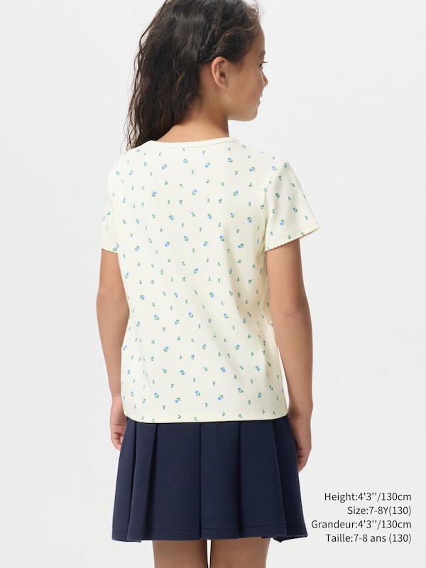 RIBBED T-SHIRT | FLOWER