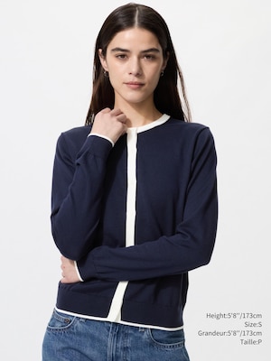 UV Protection Crew Neck Cardigan