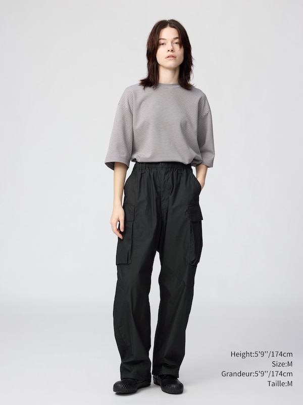 AIRism COTTON OVERSIZED STRIPED T-SHIRT