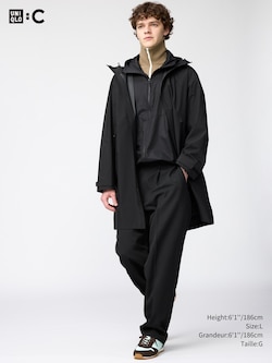 PLEATED WIDE TAPERED PANTS