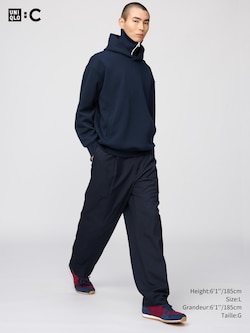 PLEATED WIDE TAPERED PANTS