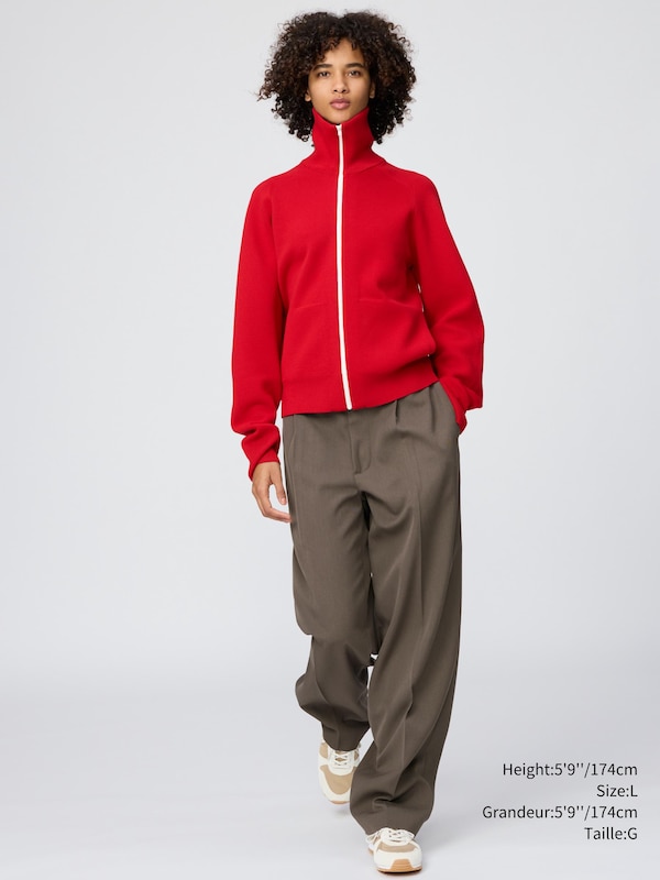 PANTALON FUSELÉ AMPLE À PINCES