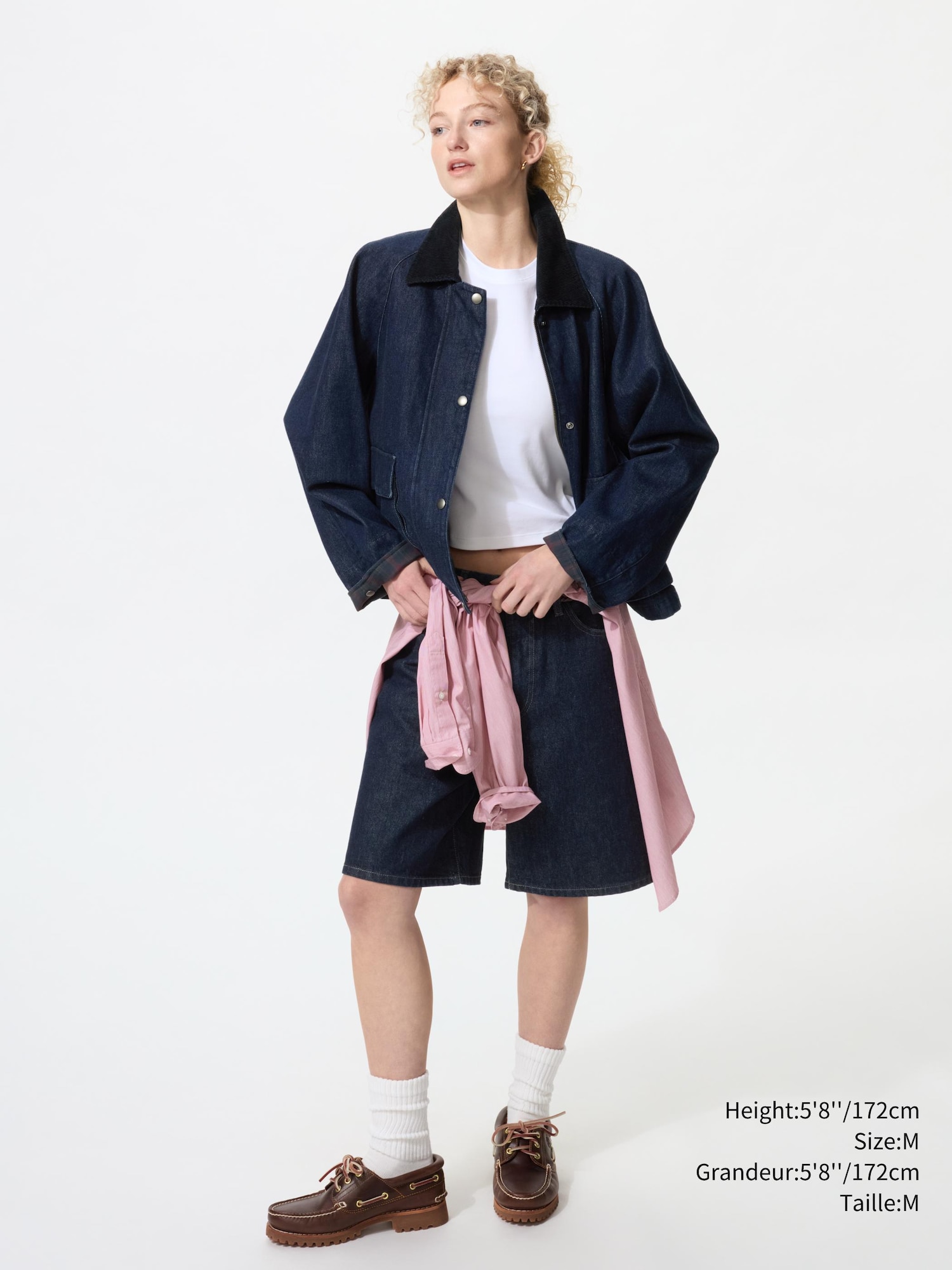 Women's Utility Short Jacket | Denim | UNIQLO CA
