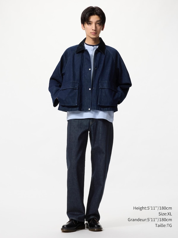 UTILITY SHORT JACKET | DENIM