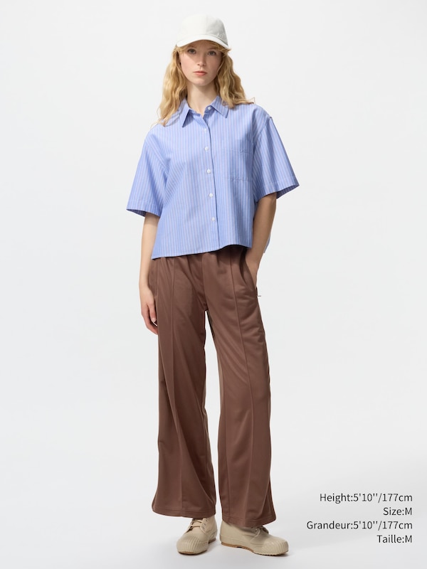 Oxford Boxy Short Sleeve Shirt | Striped