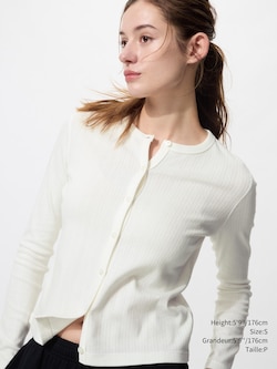 Pointelle Cardigan Long Sleeve