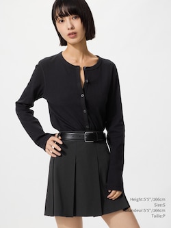 Pointelle Cardigan Long Sleeve