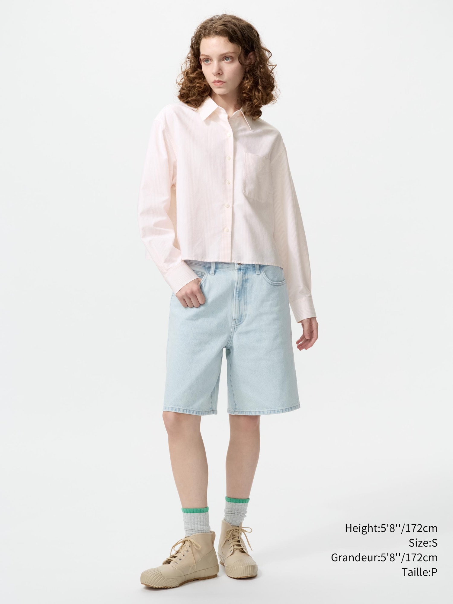 Unisex Oxford Boxy Shirt | Striped | UNIQLO CA