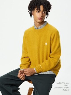 KAWS WINTER LAMBSWOOL CREW NECK SWEATER