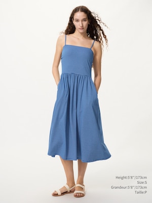 AIRism Cotton Bra Camisole Dress | Striped