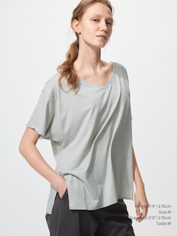 AIRism RELAXED V NECK T-SHIRT