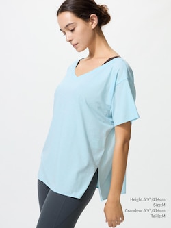 AIRism RELAXED V NECK T-SHIRT