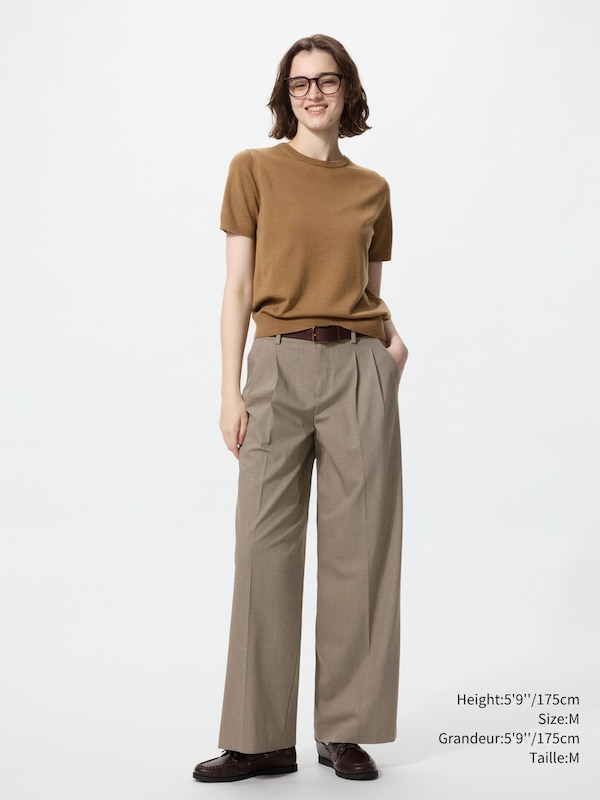 Merino Crew Neck Sweater Short Sleeve