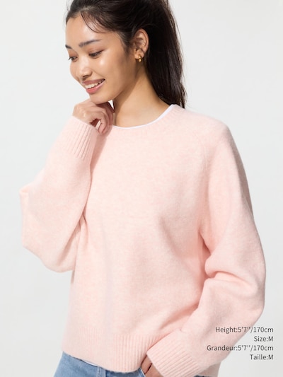 SOUFFLE YARN CREW NECK SWEATER