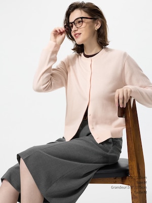 Cashmere Crew Neck Cardigan