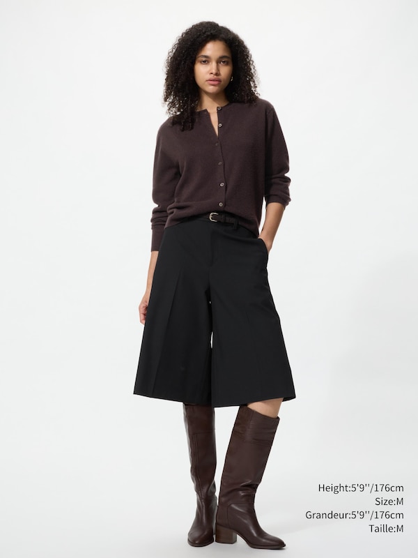 Cashmere Crew Neck Cardigan