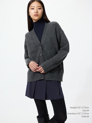 CARDIGAN COURT DÉCONTRACTÉ EN FIL SOUFFLÉ
