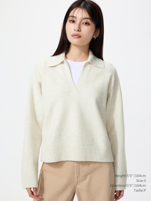 Souffle Yarn Skipper Polo Sweater