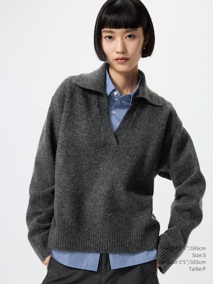 Souffle Yarn Skipper Polo Sweater