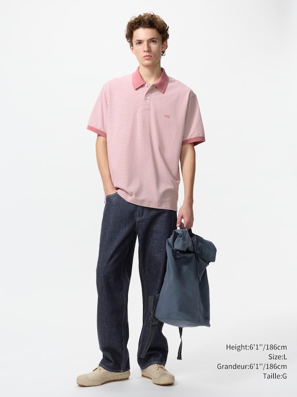 DRY PIQUE STRIPED POLO SHIRT