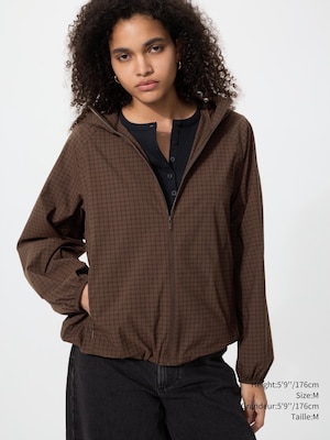 Pocketable UV Protection Parka | Checkered