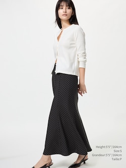 JUPE LONGUE SIRÈNE À POIS